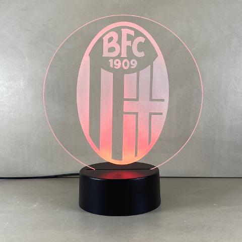 Lampada Bologna con Scritta Personalizzata Regplex Base LED RGB