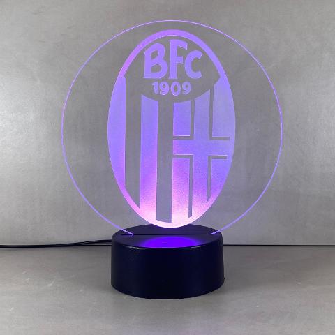 Lampada Bologna con Scritta Personalizzata Regplex Base LED RGB