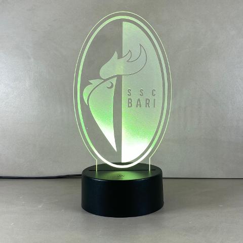 Lampada Bari con Scritta Personalizzata Regplex Base LED RGB