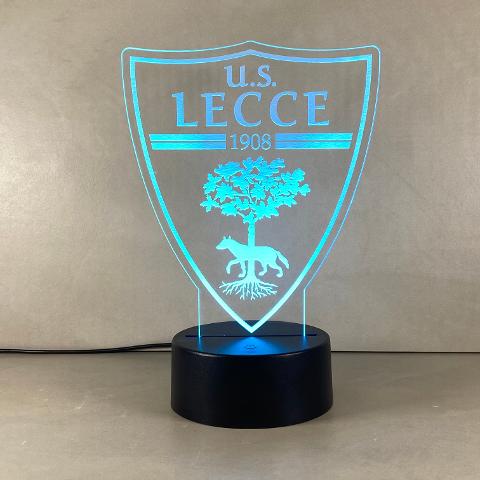Lampada Lecce con Scritta Personalizzata Regplex Base LED RGB