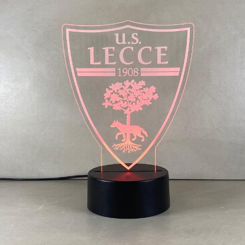 Lampada Lecce con Scritta Personalizzata Regplex Base LED RGB
