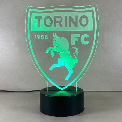 Lampada Torino con Scritta Personalizzata Regplex Base LED RGB