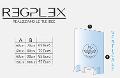 Parafiato in plexiglass Verticale Regplex Linea Sicurezza