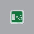 Cartello Uscita d'Emergenza per Disabili Regplex Segnaletica di Sicurezza
