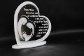 Cuore Preghiera in Plexiglas in versione accessorio per Bomboniera Regplex Personalizzabile