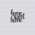 Scritta Home Sweet Home in Plexiglas Regplex Decorazione per la Casa