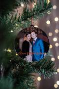 Pallina di Natale in Plexiglas con Foto Regplex e Scritta Personalizzata PNP-1