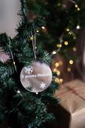 Pallina di Natale - "Il Primo Natale di... " - Decorazioni in Plexiglas Regplex Scritta Personalizzata PNP-3