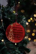 Pallina di Natale con Scritta - Decorazioni Regplex in Plexiglas PN-1