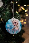 Pallina di Natale con personaggi Disney Elsa di Frozen - Decorazioni Regplex in Plexiglas PN-5