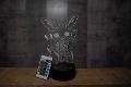 Lampada Bing Bunny con Scritta Personalizzata Regplex Base LED RGB