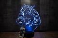 Lampada Unicorno con Scritta Personalizzata Regplex Base LED RGB