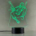 Lampada SpiderMan con Scritta Personalizzata Regplex Base LED RGB