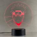 Lampada Naruto con Scritta Personalizzata Regplex Base LED RGB