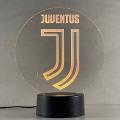 Lampada Juventus con Scritta Personalizzata Regplex Base LED RGB