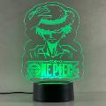 Lampada One Piece con Scritta Personalizzata Regplex Base LED RGB