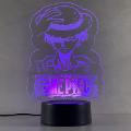 Lampada One Piece con Scritta Personalizzata Regplex Base LED RGB