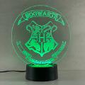 Lampada Hogwarts Harry Potter con Scritta Personalizzata Regplex Base LED RGB