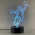 Lampada Marvel Thor con Scritta Personalizzata Regplex Base LED RGB