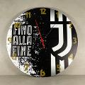 Orologio da parete in Plexiglas Juventus Regplex tema Squadre Calcio