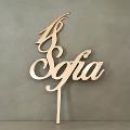 Cake Topper scritta - Numero 18 - con Nome personalizzato in Plexiglas Regplex Decorazione per Torta