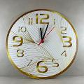 Orologio da parete in Plexiglas Regplex Stile Moderno Linee Gold