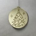 Pallina di Natale con incisione Decorazioni Regplex in Plexiglas PN-79