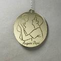 Pallina di Natale con incisione Famiglia Regplex in Plexiglas PN-75