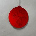 Pallina di Natale con incisione Cartoni Animati Regplex in Plexiglas PN-107