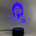 Lampada Maradona con Scritta Personalizzata Regplex Base LED RGB