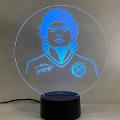 Lampada Maradona con Scritta Personalizzata Regplex Base LED RGB