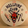 Orologio da parete in Plexiglas Hellfire Club Regplex tema Serie TV