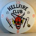Orologio da parete in Plexiglas Hellfire Club Regplex tema Serie TV