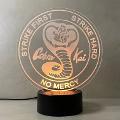 Lampada Cobra Kai con Scritta Personalizzata Regplex Base LED RGB