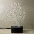Lampada Albero della Vita con Scritta Personalizzata Regplex Base LED RGB