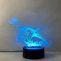 Lampada Pointer cane da caccia con Scritta Personalizzata Regplex Base LED RGB