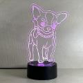 Lampada chihuahua con Scritta Personalizzata Regplex Base LED RGB