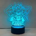 Lampada Eddie Munson Stranger Things con Scritta Personalizzata Regplex Base LED RGB