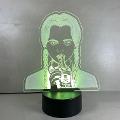 Lampada Mercoledì Addams Serie TV con Scritta Personalizzata Regplex Base LED RGB