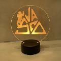 Lampada Vasco Rossi con Scritta Personalizzata Regplex Base LED RGB
