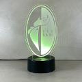 Lampada Bari con Scritta Personalizzata Regplex Base LED RGB