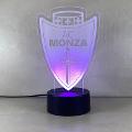 Lampada Monza con Scritta Personalizzata Regplex Base LED RGB