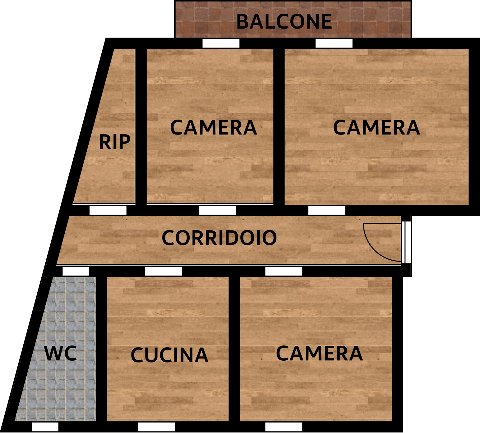 Appartamento in Vendita a Baida [Fraz. di Palermo] (Palermo)