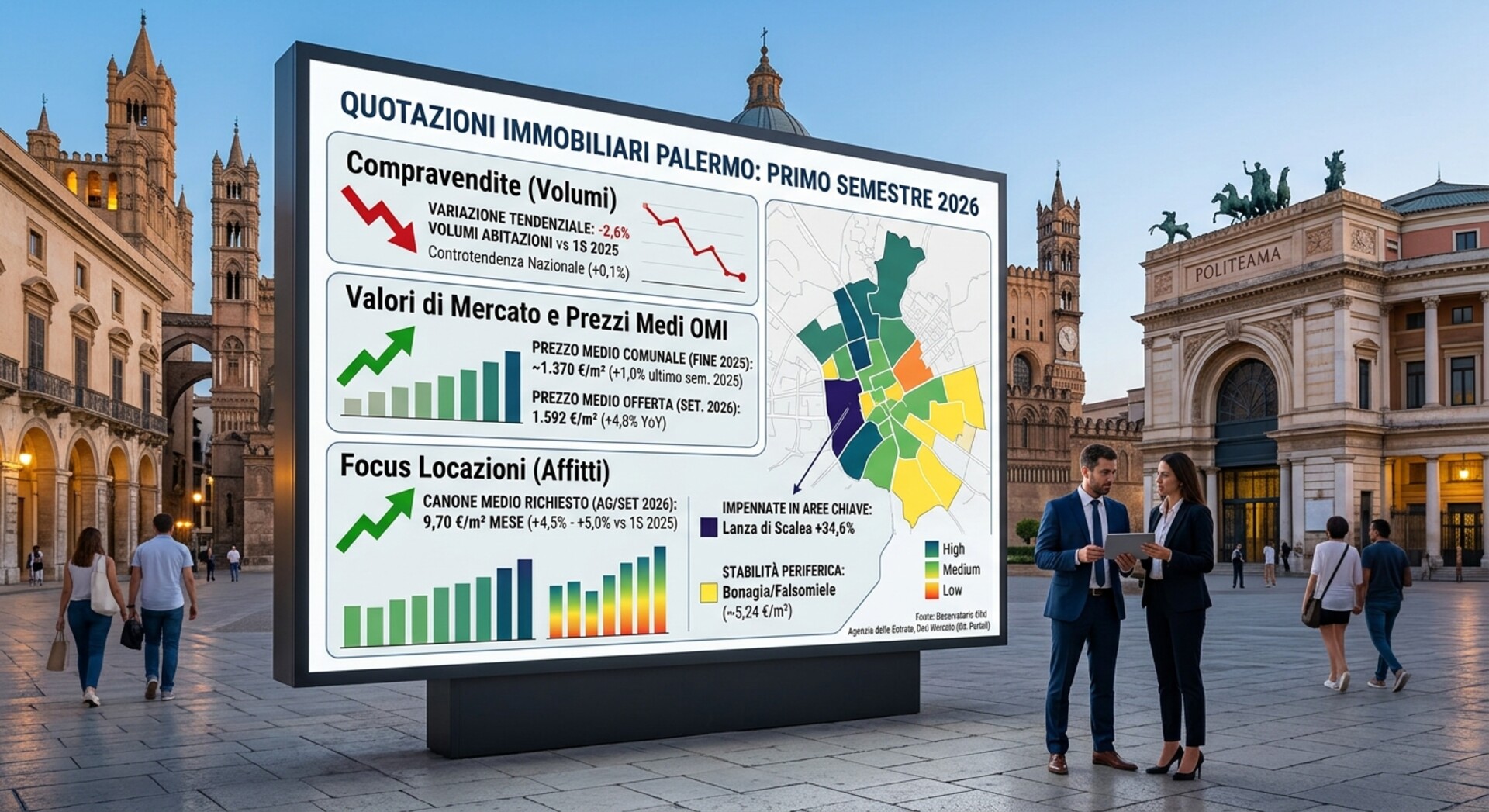 Quotazioni immobiliari OMI, online i valori del primo semestre 2026
