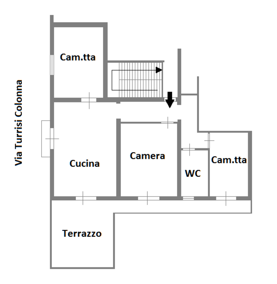 Appartamento in Vendita a Palermo Notarbartolo - Terrasanta