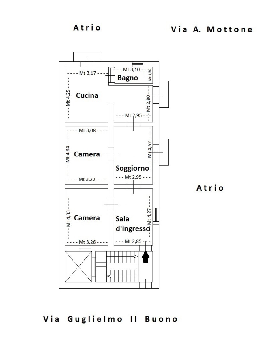 Appartamento in Affitto a Palermo Zisa - Tribunale