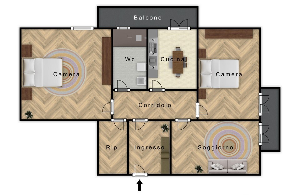 Appartamento in Vendita a Palermo Michelangelo - Cruillas