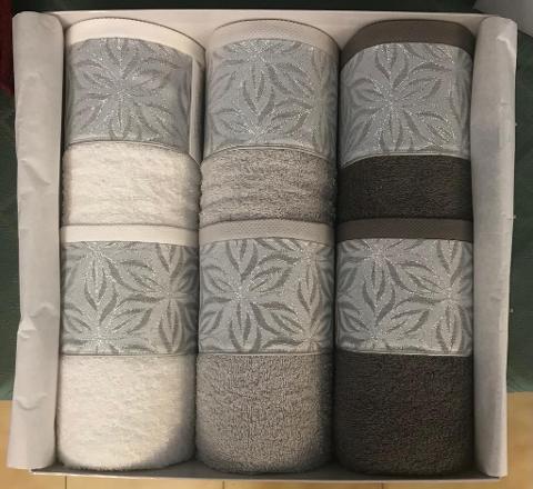 Set Asciugamani di Spugna Everest 100% Cotone
