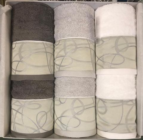 Set Asciugamani di Spugna Everest 100% Cotone