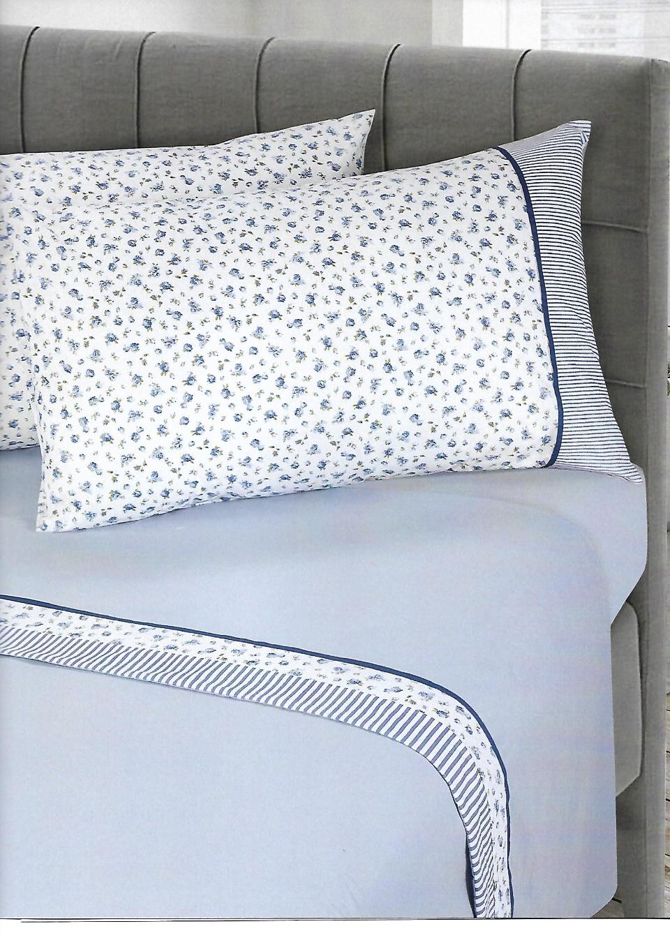 COORDINATO LENZUOLA LINEA FIRENZE LA GRANDE BELLEZZA AZZURRA